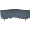 Gartenmöbel Abdeckung für L-Form Sofas, Winddicht, UV-Beständiges, Oxford Gewebe Schutzhülle, 255x255x100x70H cm