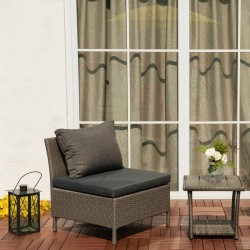 Gartenmöbel Abdeckung für Gartenstuhl 100Lx100Wx70H cm Schutzhülle für Lounge Gartenmöbel Sessel Stuhl, Grau