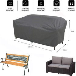 Gartenmöbel Abdeckung Schutzhülle für Lounge Chair Gartenbank 2-Sitzer Abdeckung Loungesofa 250x100x70H cm
