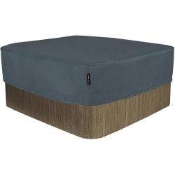 Hentex Cover Rechteckige Allwetter Garten Whirlpool Abdeckung, Schutz vor Wind UV schützende (Grau (200W*200D*85H cm)
