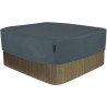 Hentex Cover Rechteckige Allwetter Garten Whirlpool Abdeckung, Schutz vor Wind UV schützende (Grau (200W*200D*85H cm)
