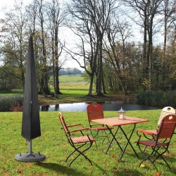Abdeckung Schutzhülle zum Schutz für Sonnenschirme, ≤ Ø350 cm, Extra wasserabweisend und UV schützend Dunkelgrau, 250x55/60cm