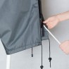 Abdeckung Schutzhülle zum Schutz für Sonnenschirme, ≤ Ø350 cm, Extra wasserabweisend und UV schützend Dunkelgrau, 215x30/40W cm
