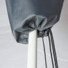 Abdeckung Schutzhülle zum Schutz für Sonnenschirme, ≤ Ø350 cm, Extra wasserabweisend und UV schützend Dunkelgrau, 215x30/40W cm