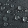 Abdeckung Schutzhülle für Gartenmöbel Rechteckig Abdeckeplane für Tisch und Stühle Grau.Größe: 300X300X70cm