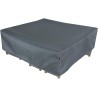 Abdeckung Schutzhülle für Gartenmöbel Rechteckig Abdeckeplane für Tisch und Stühle Grau.Größe: 270X210X70cm