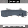 Gartenmöbel Abdeckung für L-Form Sofas, Winddicht, UV-Beständiges, Oxford Gewebe Schutzhülle, 210 * 270 * 85W*90H/65H cm