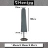 Abdeckung Schutzhülle zum Schutz für Sonnenschirme, ≤ Ø300 cm, Extra wasserabweisend und UV schützend Dunkelgrau, 160x25/35CM